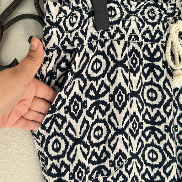 CALI 1850 PRINTED LINEN BLEND PANTS SIZE LARGE - Picture 3 of 6